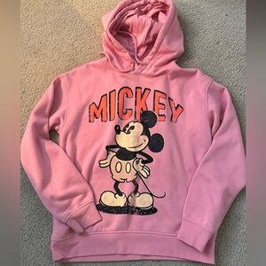 Mickey Mouse Pink Hoodie Sweater